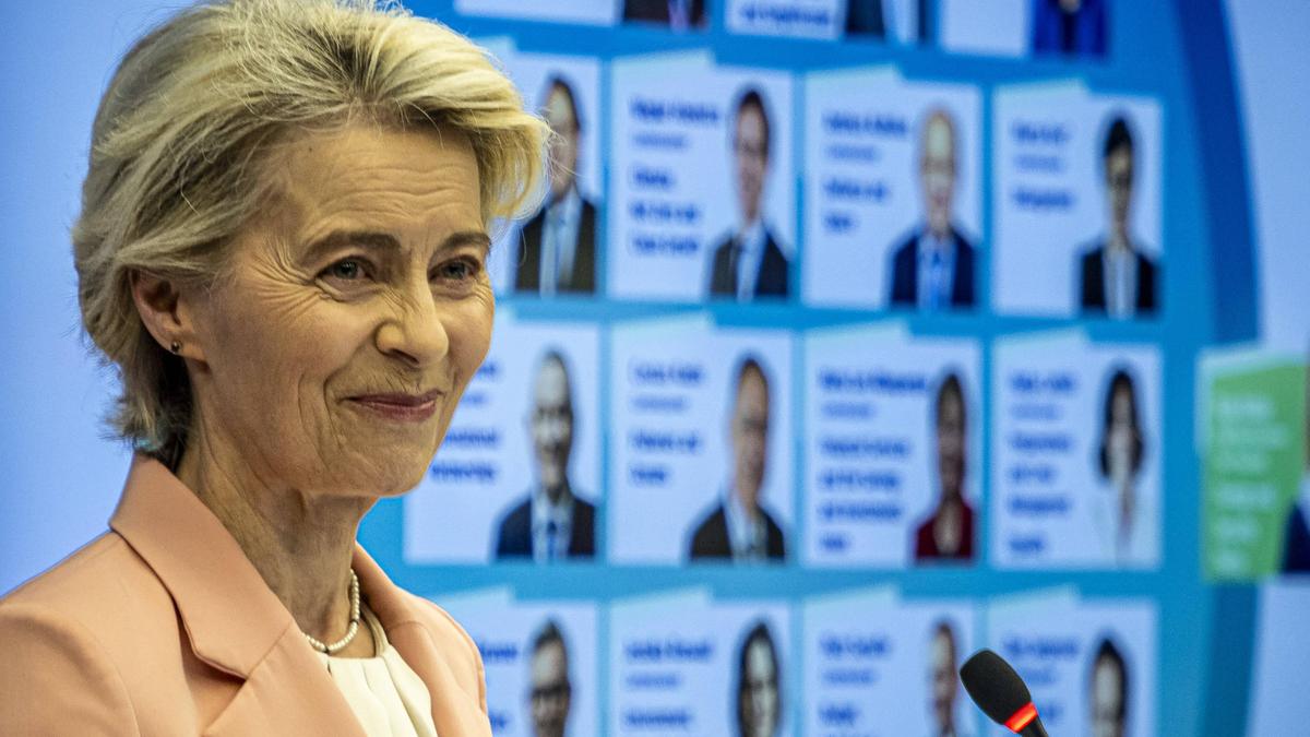 Ursula von der Leyen bei der Vorstellung des neuen Teams: breit gestreute Aufgabenbereiche