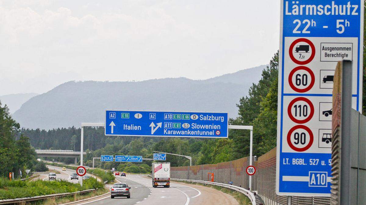 Keine einheitlichen Tempo-Limits auf der A2: Zwischen Wernberg und Klagenfurt könnte &quot;Tempo 100&quot; kommen