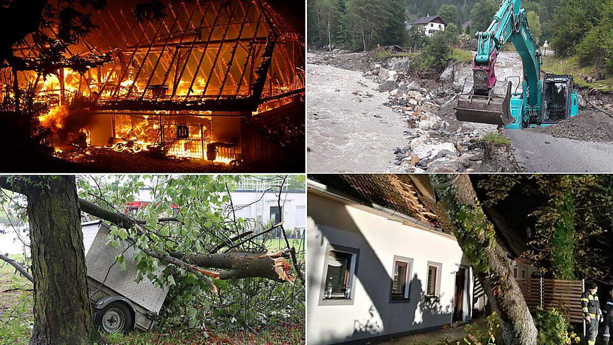 Szenen der letzten Stunden in der Steiermark