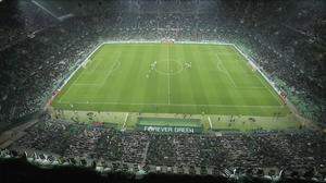 Das Estadio Benito Villamarin in Sevilla steht unter dem Motto Forever Green.