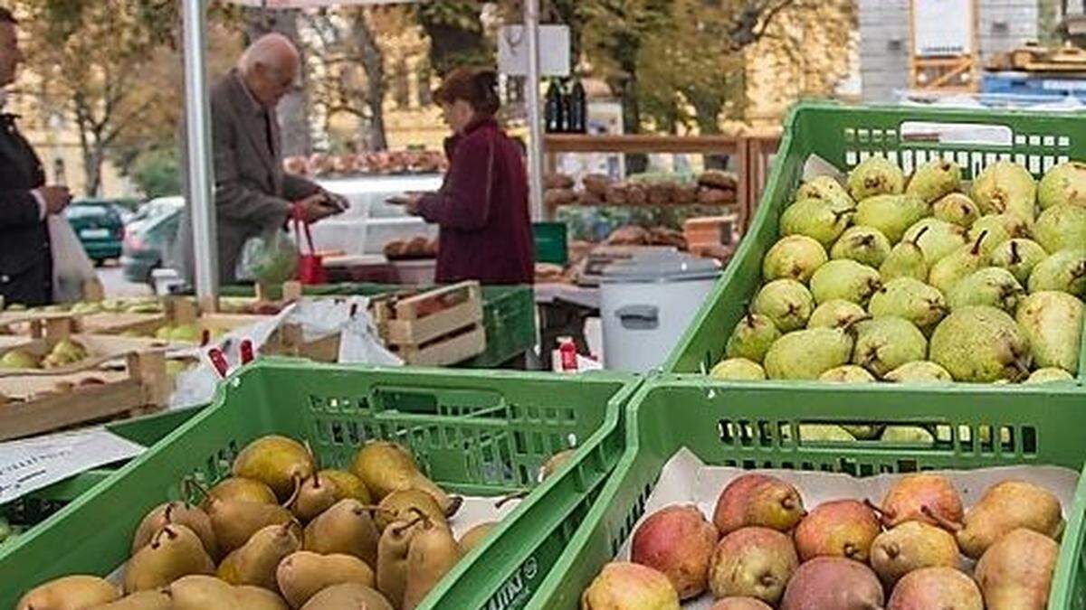 Auf den Grazer Bauernmärkten kann man stets aus dem Vollen schöpfen