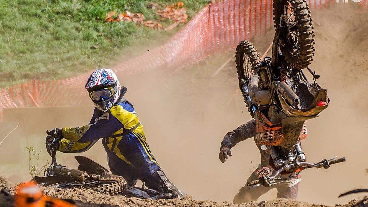 Beim Motocross Hillclimbing geht es heute und morgen in der „Rontewitscher Leitn“ drunter und drüber