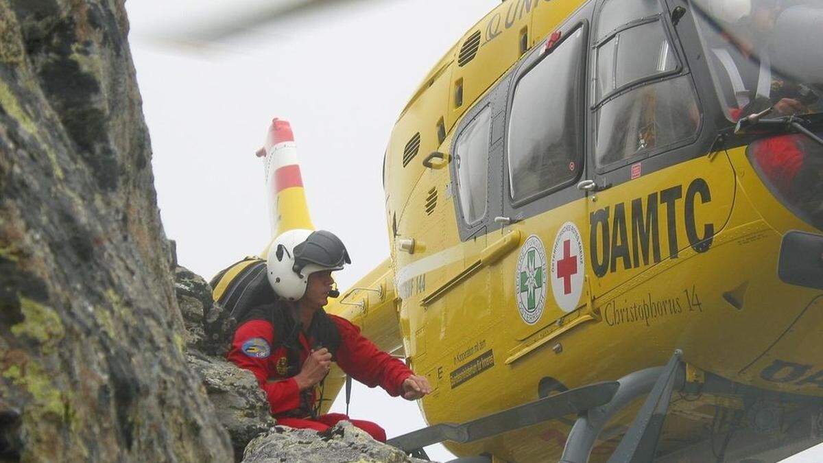 Die Besatzung des C 14 konnte die Alpinisten retten