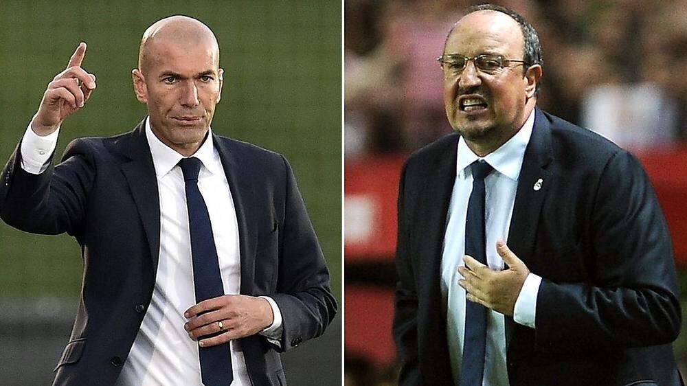 Benitez (r.) wünscht Nachfolger Zidane nur das Beste