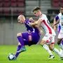 KLAGENFURT,AUSTRIA,09.AUG.23 - SOCCER - ADMIRAL Bundesliga, SK Austria Klagenfurt vs Wolfsberger AC. Image shows Nicolas Wimmer (A.Klagenfurt) and Adis Jasic (WAC). Photo: GEPA pictures/ Matic Klansek