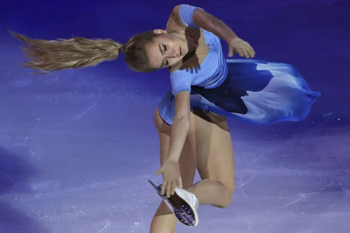 Elegant: Elena Radionova aus Russland.