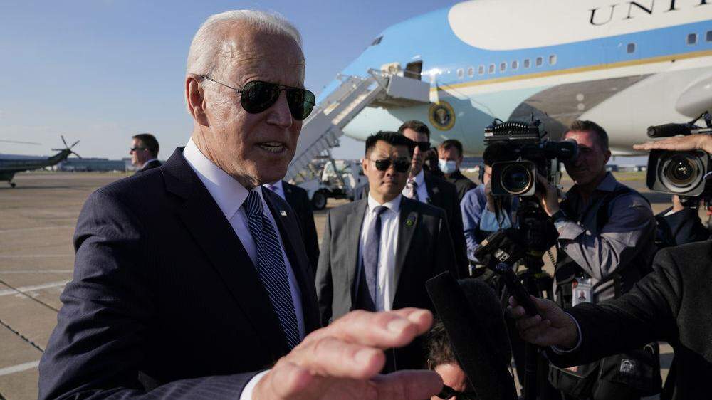 Unterwegs mit der Air Force One: US-Präsident Joe Biden 