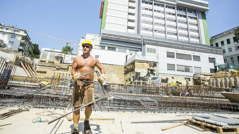 Bauarbeiter dürfen ab 35 Grad zu Hause bleiben 
