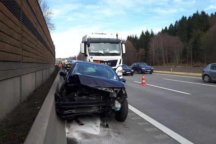 Es bildete sich rasch ein langer Rückstau auf der Autobahn Richtung Graz.