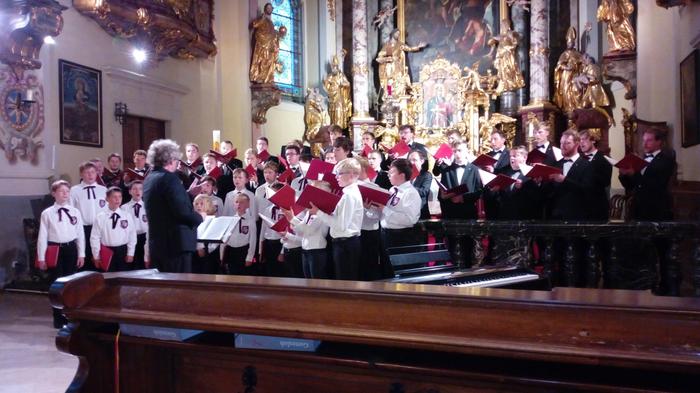 Die St. Martins-Chorknaben Biberach bei ihrem Konzert in der Pfarrkirche St. Veit am Vogau in der Südsteiermark