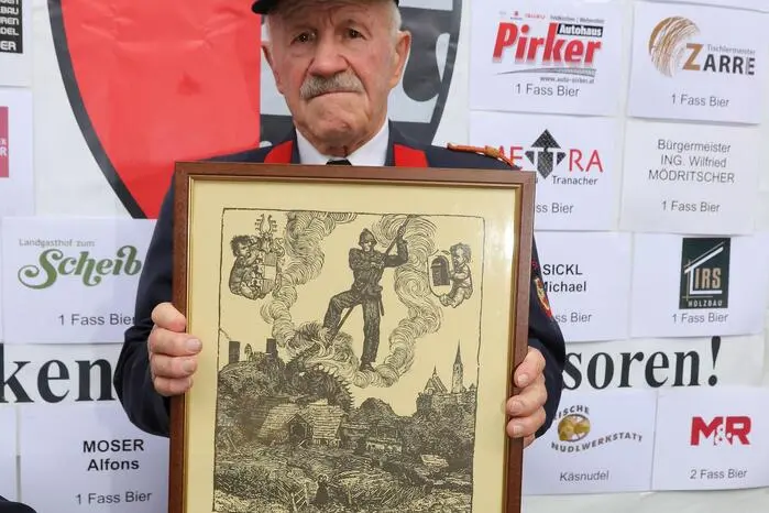 Franz Bretis wurde für „70 Jahre Mitgliedschaft“ bei der FF-Sirnitz geehrt!
