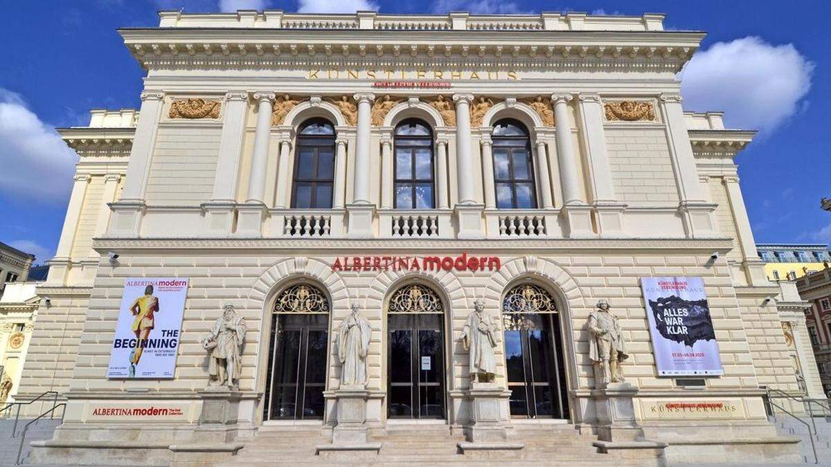 Wird vorerst nicht eröffnet: Die Albertina modern im Wiener Künstlerhaus