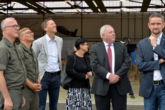In der Luft wurde ein kleiner Vorgeschmack auf die Flugschau geboten.