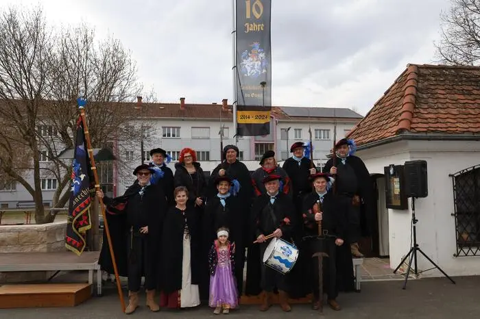 Die Landsknechte feierten nicht nur Fasching, sondern auch ihr 10-jähriges Bestehen.
