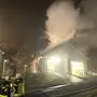 Sieben Feuerwehren rückten nach St. Anna am Aigen an, um den Brand zu löschen