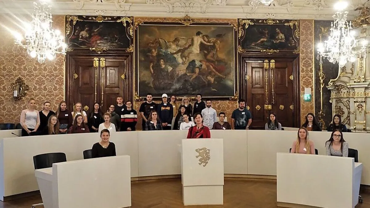 Die Schüler diskutierten eifrig mit