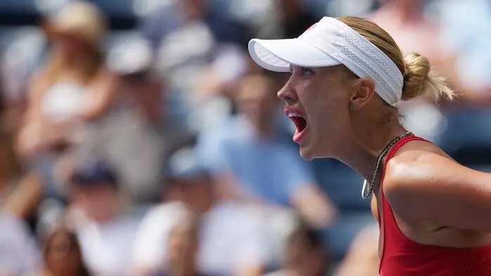 Anastasia Potapova ließ ihrer Freude freien Lauf