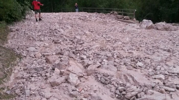 Ein starkes Unwetter zog am Montagnachmittag über Kärnten hinweg.