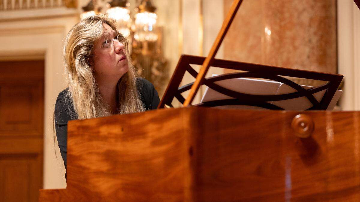 Die deutsche Pianistin Ragna Schirmer im Kammermusiksaal des Congress Graz