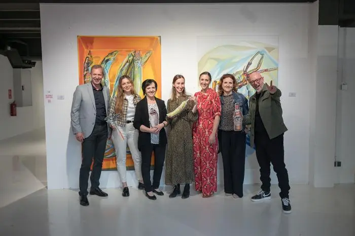 Programmpräsentation mit kräftiger Unterstützung aus dem Tourismus Dieter Hardt-Stremayr (Graz Tourismus), Sylvia Loidolt (Region Graz), Beatrice Berner (Graz Tourismus) und Susanne Haubenhofer (Region Graz) mit dem Team Food Festival Graz alt und neu