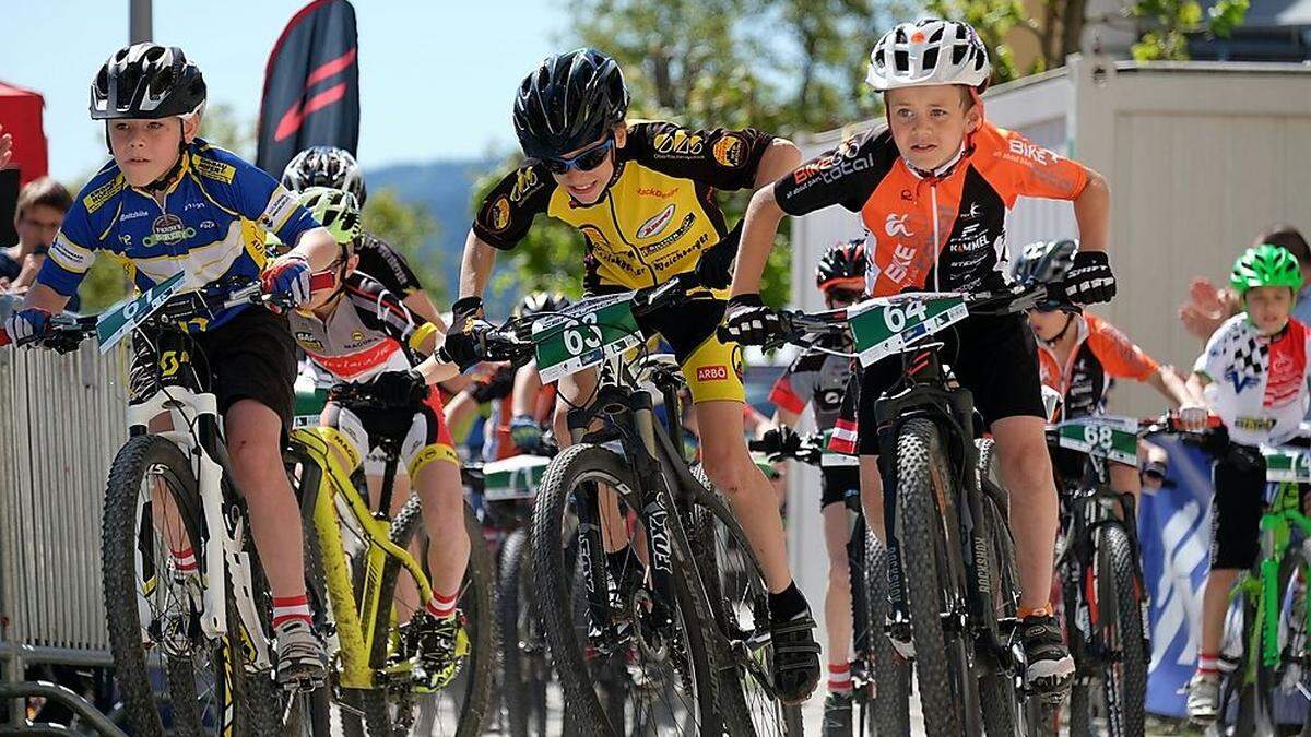 Der Mountainbike-Nachwuchs duellierte sich am Sonntag beim 16. Stubalpen-Mountainbike-Marathon