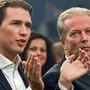 Sebastian Kurz und Reinhold Mitterlehner anlässlich des Wahlkampauftaktes der ÖVP 2015