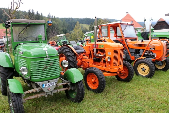 Besondere Attraktionen beim Birnkirta waren das Traktor-Oldtimertreffen, das Gäste aus nah und fern anzog, sowie die traditionelle Modenschau.