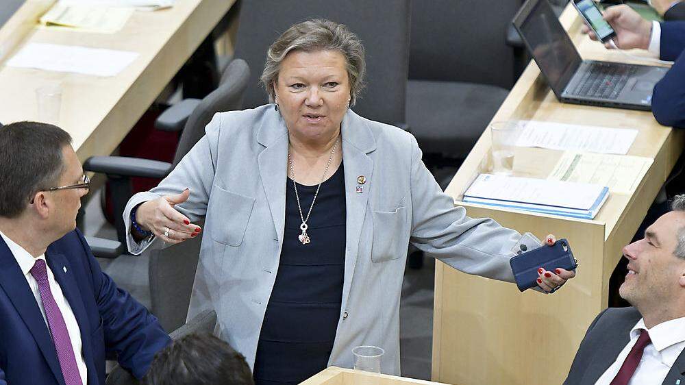 Die dritte Nationalratspräsidentin Annelies Kitzmüller, unter deren Ägide die Panne passierte