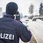Mit der Laserpistole im Einsatz