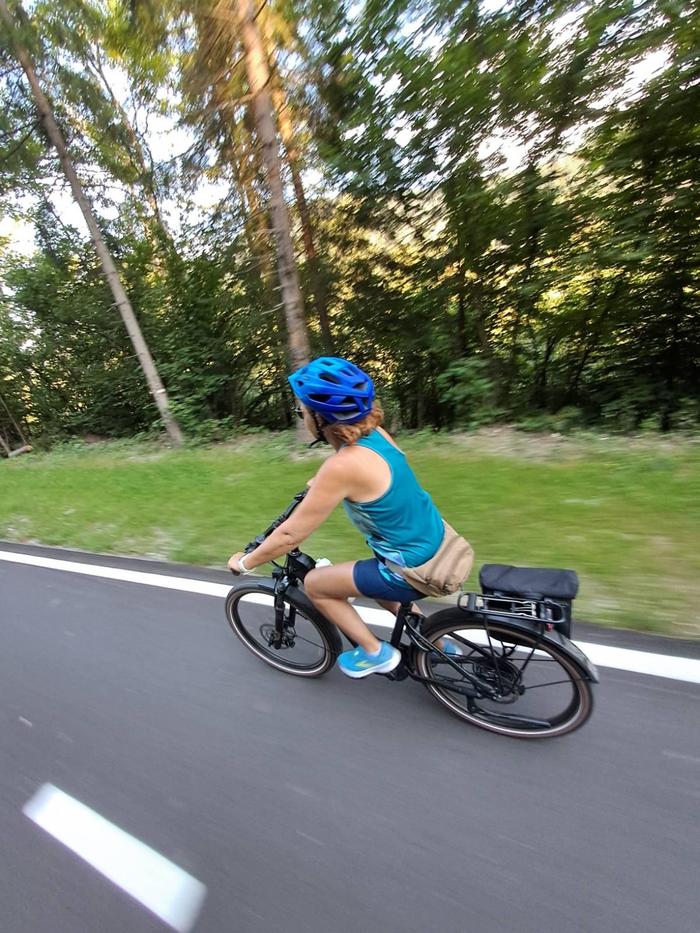 Ohne ihren Helm ist Bramreiter nie unterwegs gewesen