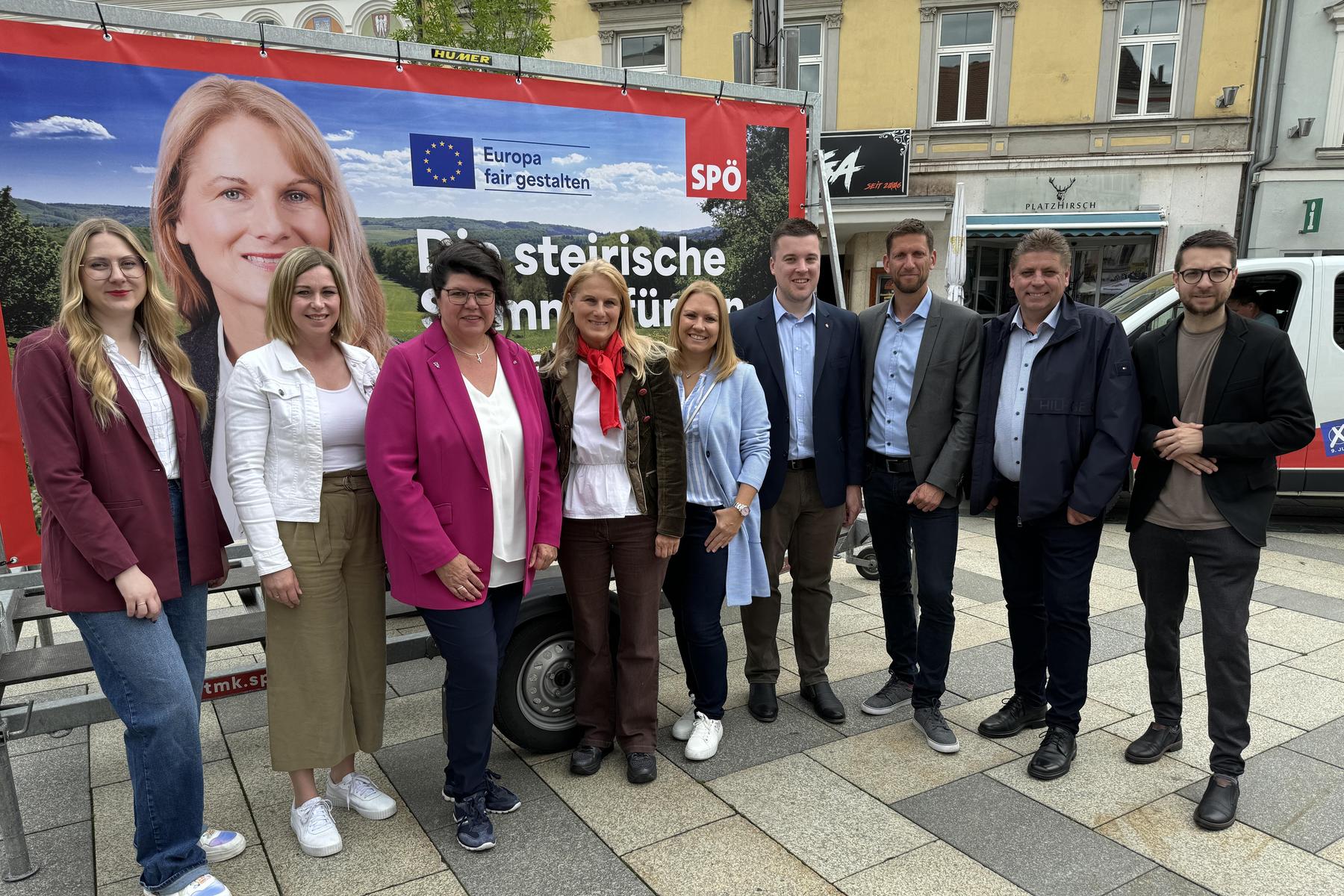 SPÖ-Wahlkampftour : 245 Millionen Euro an EU-Förderungen flossen in den Bezirk Leoben