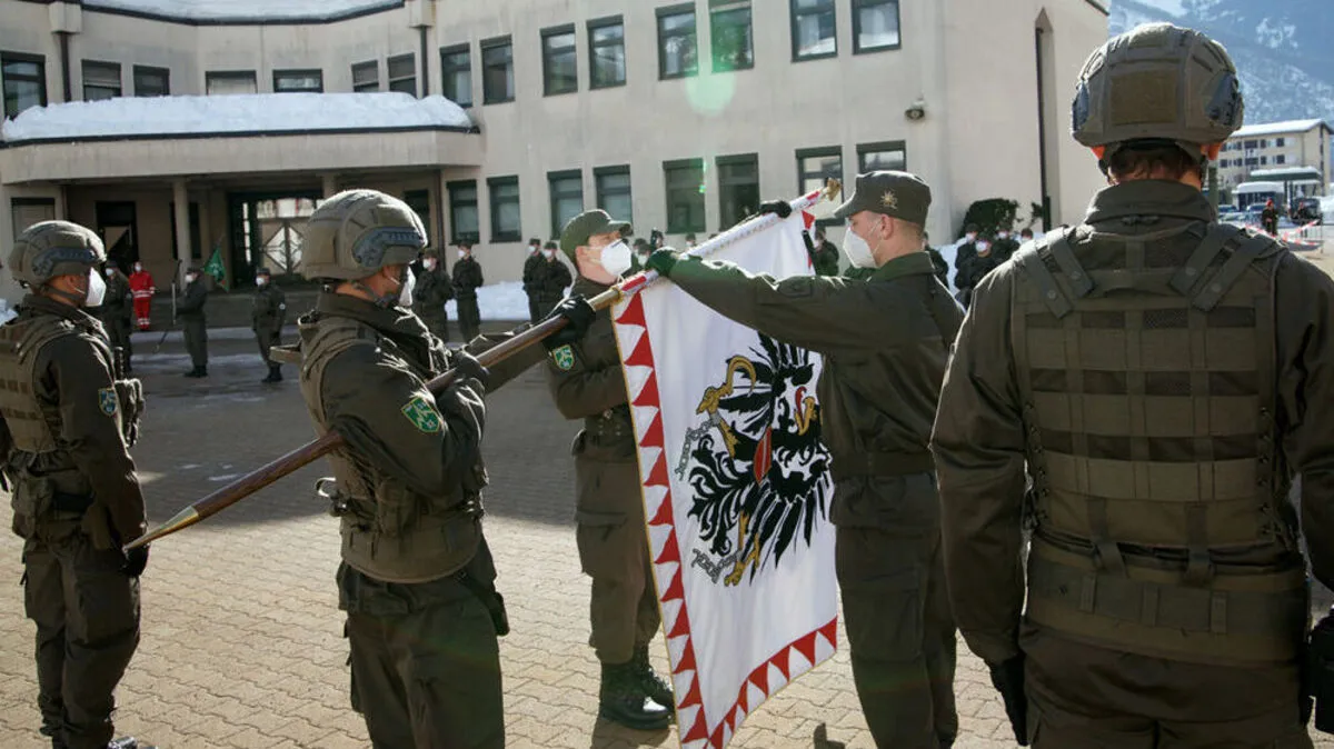 . In der Haspinger-Kaserne in Lienz wurden 145 Rekruten des Hochgebirgs-Jägerbataillon 24 angelobt