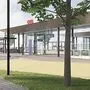 So könnte der neue Bahnhof in Raaba aussehen (Rendering)