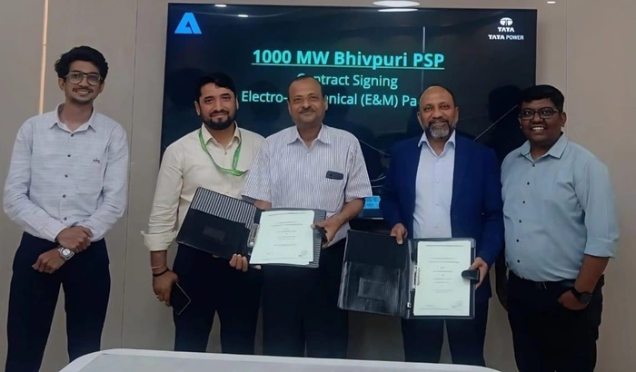 Vertragsunterzeichnung zwischen Tata Power und Andritz Hydropower 