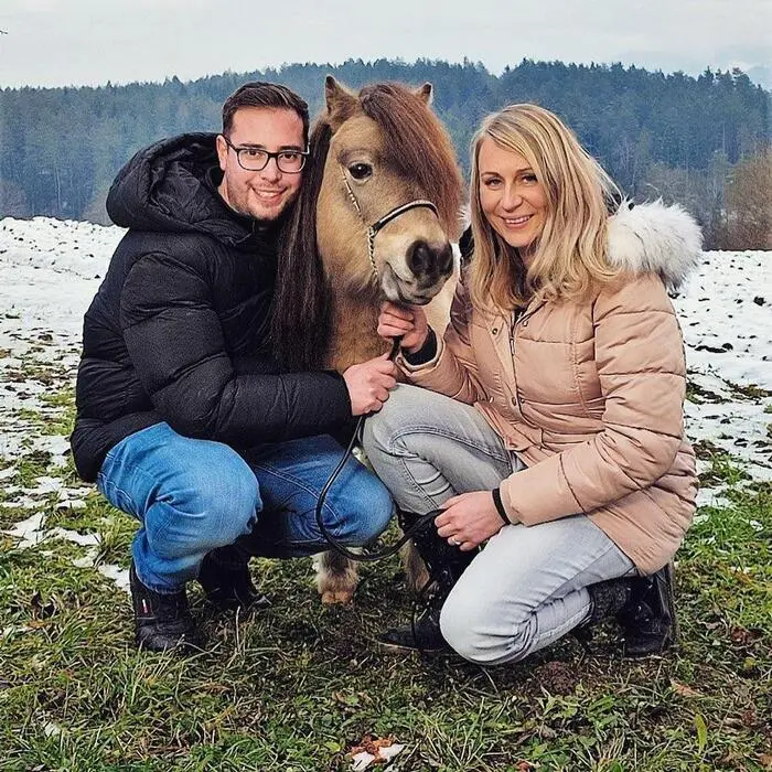 Eines der ersten Bilder Katrin Lach mit Marc