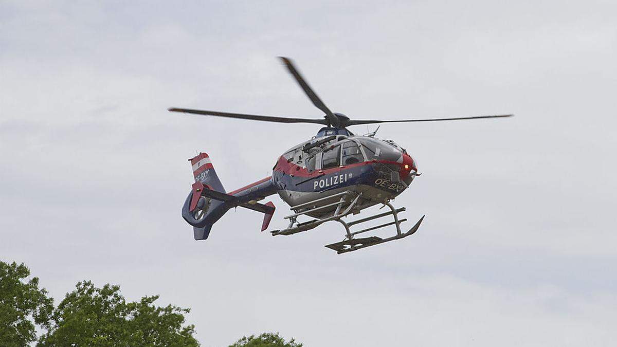 Der Polizeihubschrauber konnte die Zwei bergen