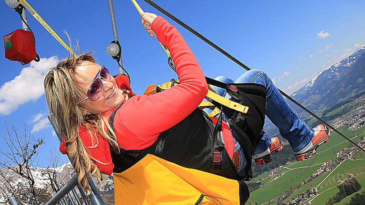 Eine ganz neue Perspektive - Zipline am Stoderzinken