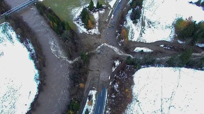 Bilder von den Schäden nach Unwettern Mitte November 2019 im Bezirk Murau