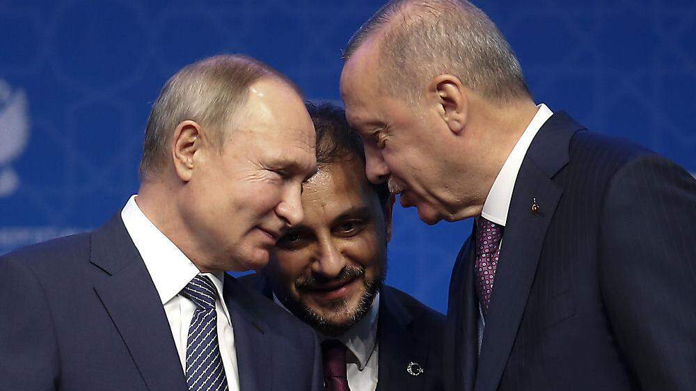 Putin mit Erdogan - heute Treffen sich die beiden in Moskau