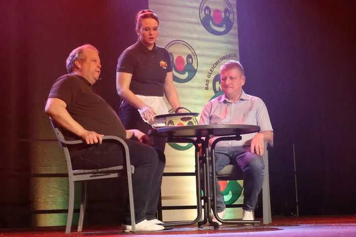 Michael Karl, Barbara Ranftl und Ewald Genser im Gasthaus