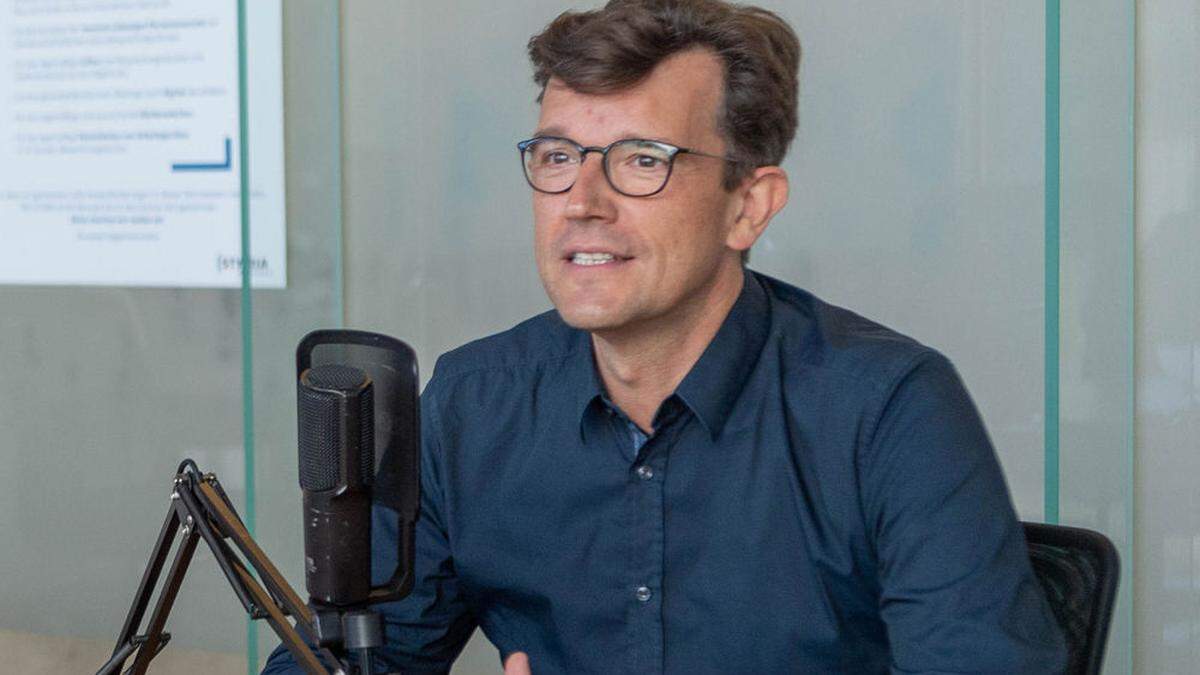 Philipp Pointner (NEOS) zu Gast im Kleine Zeitung Podcast-Studio