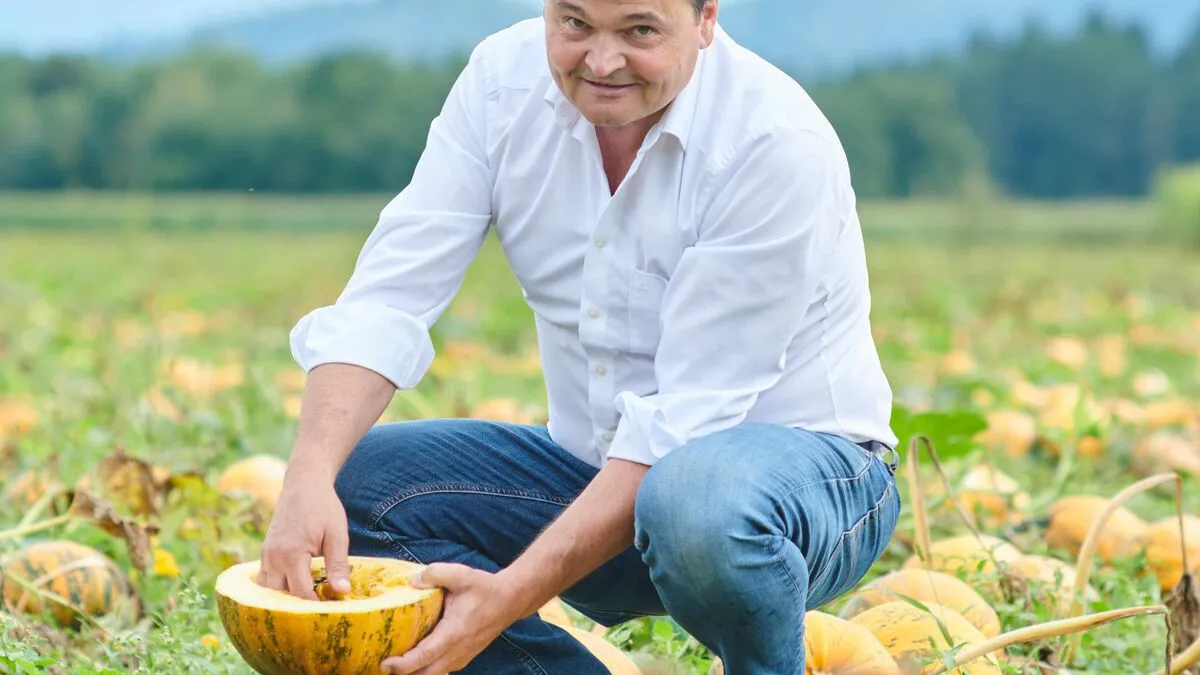 Sicherte sich den Landessieg in der Kategorie Kürbiskernöl: Josef Polesnig aus Bleiburg