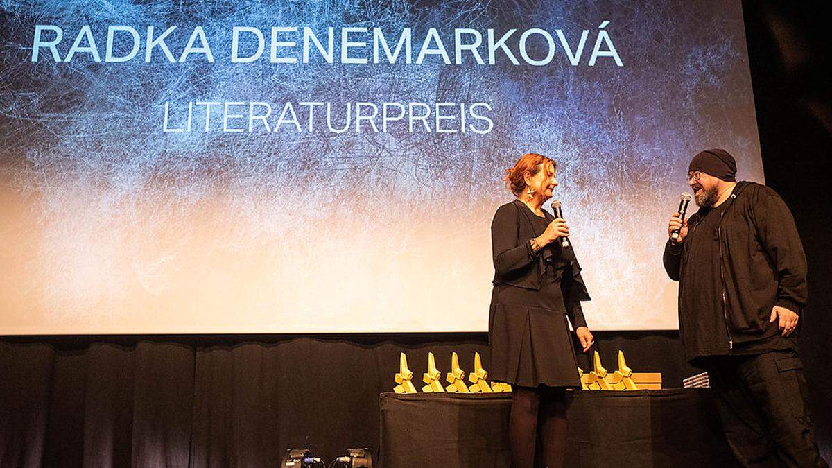 Radka Denemarková hielt die Dankesrede im Namen aller Geehrten