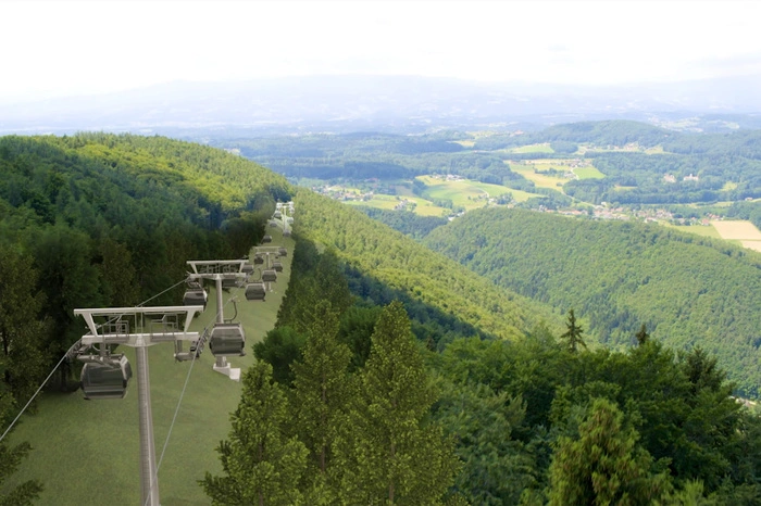 Die Trasse ist insgesamt 4,1 Kilometer lang: 1,8 Kilometer von Eggenberg auf den Plabutsch, 2,3 Kilometer dann hinunter zum Thalersee.