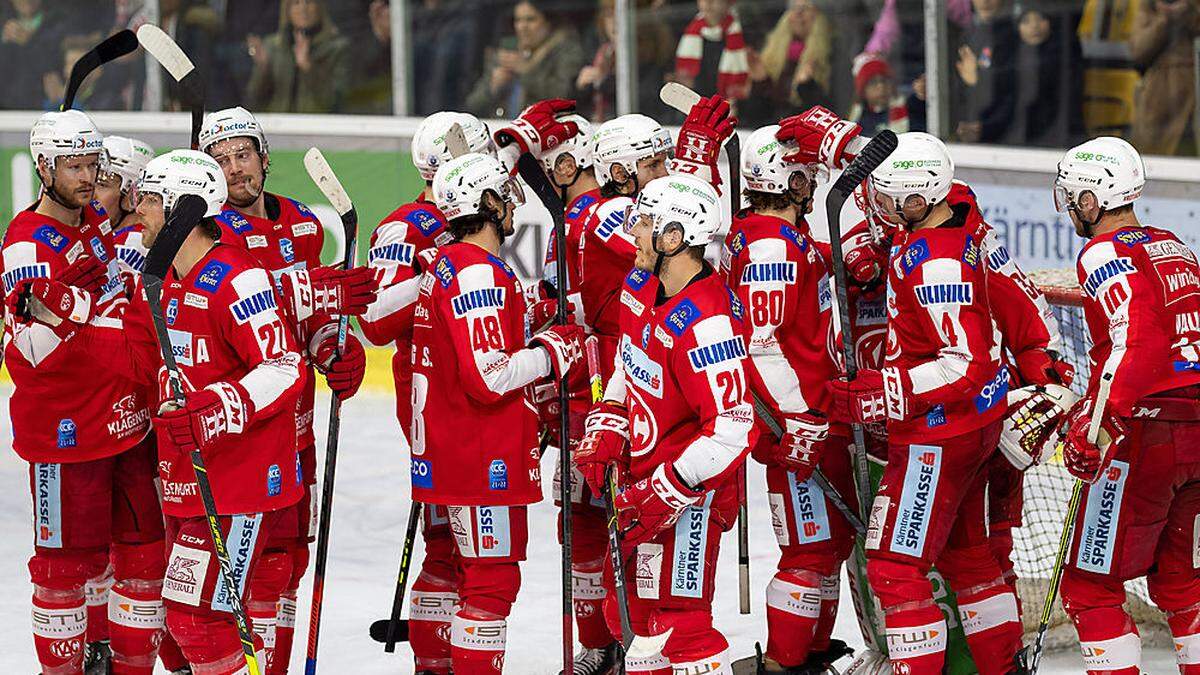 Der KAC erzwingt im Viertelfinal-Duell gegen die Caps ein siebentes Spiel in Wien am Dienstag