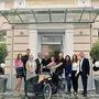 Das Stadtmarketing-Team (vier Vollzeit und sechs Teilzeit-Mitarbeiter) von links: Marianne Schöffmann, Matjaž Lavtižar, Angelika Trösch, Chef Gerhard Angerer, Thomas Kalt, Ottilie Langer, Georg Moser, Kathrin Hassler, Ines Wiggisser und Christian Kohlmayer (nicht am Bild: Sandra Staber) 
