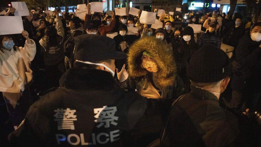 Protest in China gleicht einem gefährlichen Katz-und-Maus-Spiel