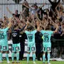 Schon beim Play-off gegen Mura waren - wenn auch eigentlich nicht erlaubt - Fans des SK Sturm in Slowenien mit dabei.