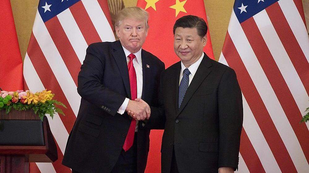 Trump und Xi bei einem Treffen im November 2017