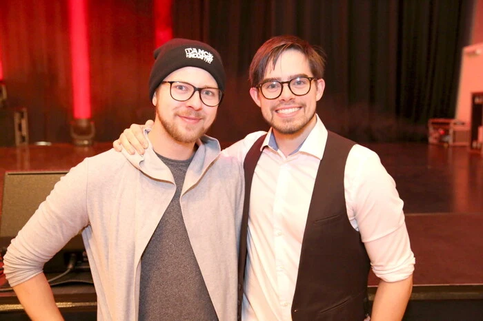 „Es freut uns, dass unser Programm, das unter dem Titel „Das Zeitrad“ stand, so gut angenommen wurde“, sagten „Dance-Industry“-Obmann Johannes Ellersdorfer und Vereinsleiter Patrick Wiltschnig unisono (von rechts).